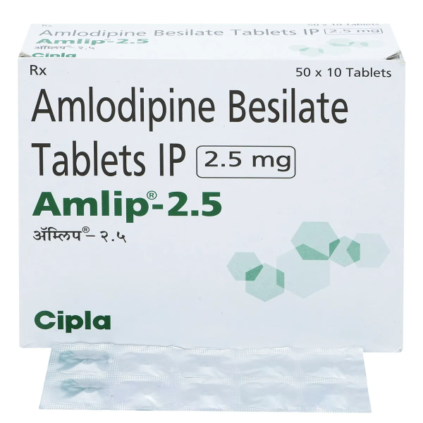 Amlip 2.5 - Amlodipine Besilate Tablet 2.5mg