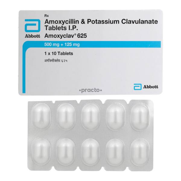 Amoxyclav 625Mg - Amoxicillin 500mg/Clavulanic acid 125mg