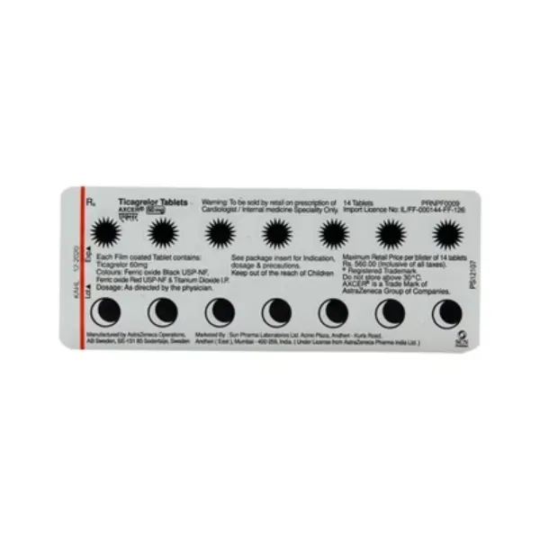 Axcer 60 - Ticagrelor Tablet 60mg