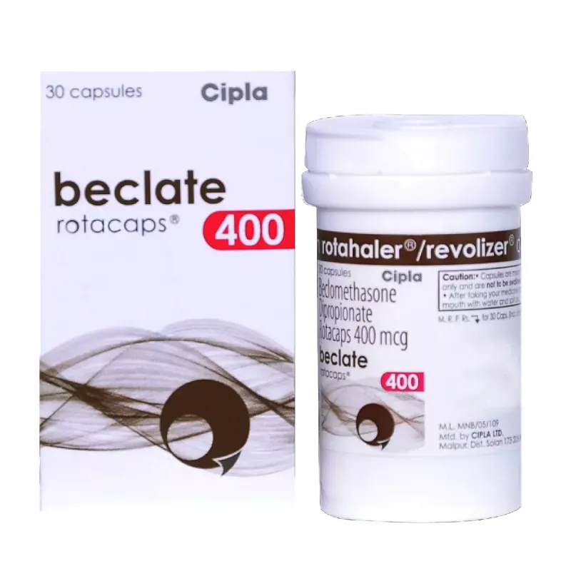 BECLATE ROTACAPS 400MCG - BECLOMETHASONE DIPROPIONATE
