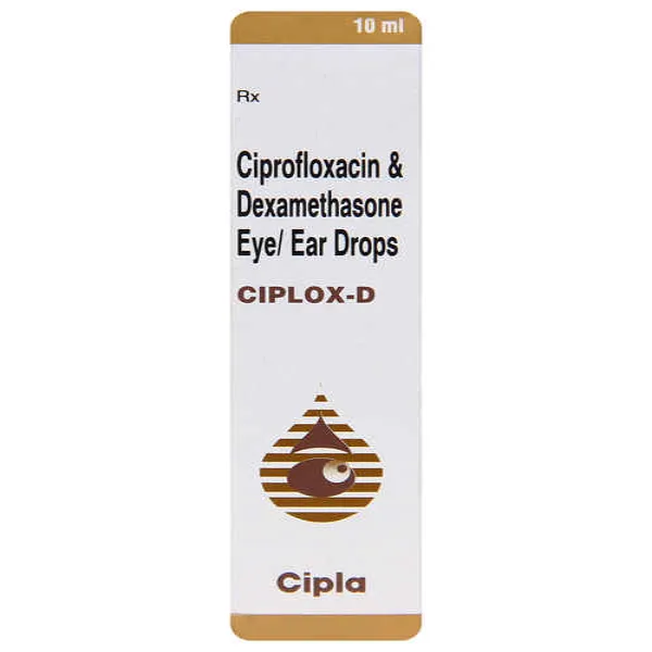 Ciplox D Eye/Ear Drop - Ciprofloxacin/Dexamethasone