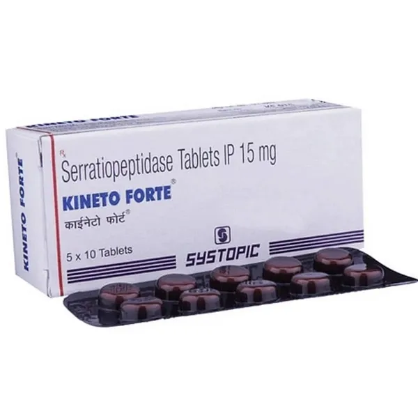 Kineto Forte 15mg - Serratiopeptidase Tablet