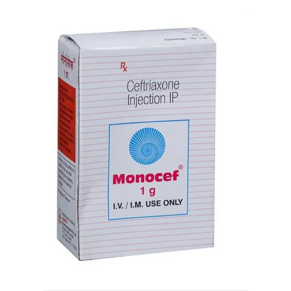 Monocef 1g - Ceftriaxone Injection