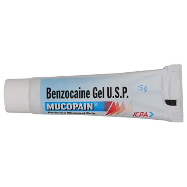 Mucopain Gel - Benzocaine 15 gm