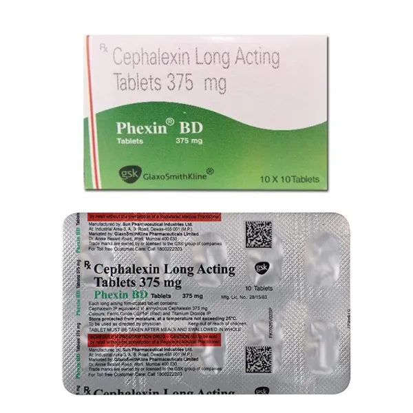 Phexin BD 375 - Cefalexin 375mg