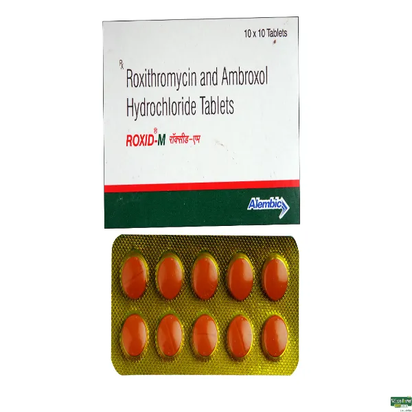 Roxid M Tablet - Roxithromycin/Ambroxol