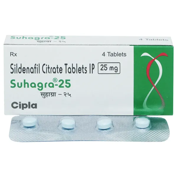 Suhagra 25mg - Sildenafil Citrate Tablets