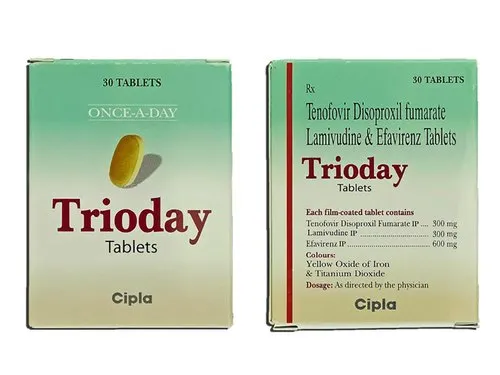 TRIODAY 300 MG/300 MG/600 MG - LAMIVUDINE/TENOFOVIR/EFAVIRENZ
