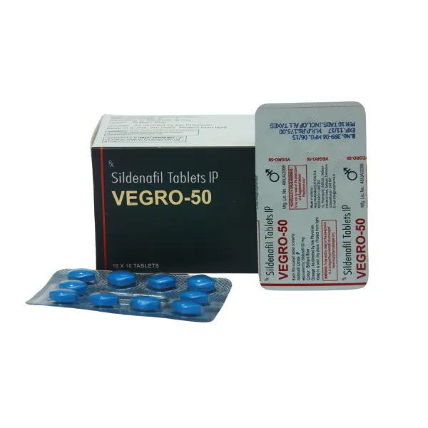 Vegro 50mg - Sildenafil Citrate
