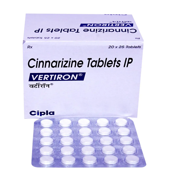 Vertiron 25mg - Cinnarizine Tablet