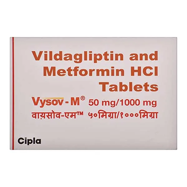 Vysov-M - Vildagliptin 50mg + Metformin 1000mg