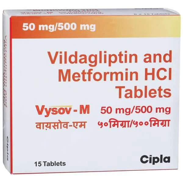 Vysov-M - Vildagliptin 50mg + Metformin 500mg