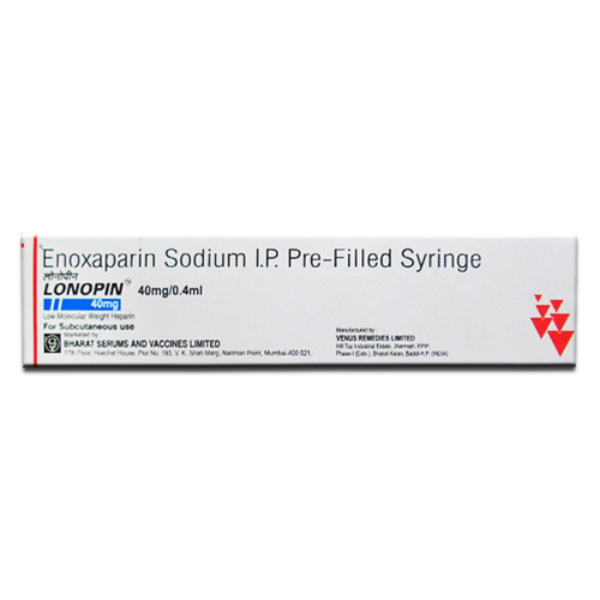Lonopin 40mg Injection - Enoxaparin 40