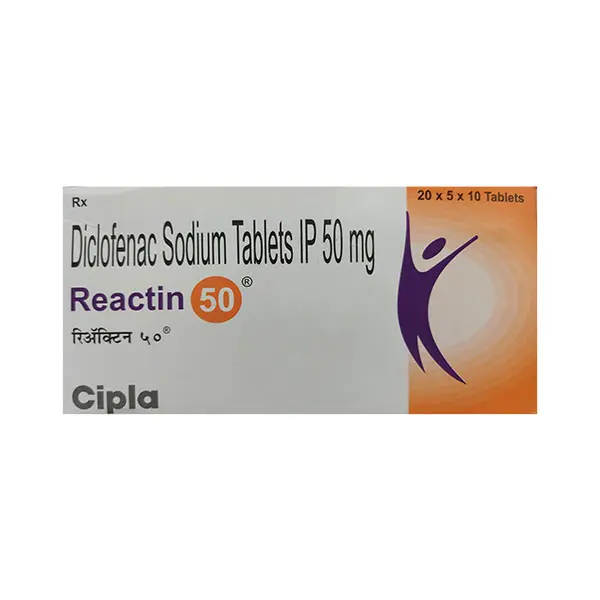 Diclofenac 50mg - Reactin Tablet