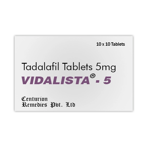 Vidalista 5mg - Tadalafil 5 mg